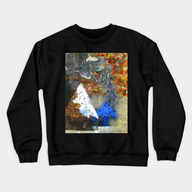 Blue And White Arrows Crewneck Sweatshirt by Owl Canvas